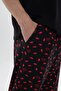 Men's Cotton Short Sleeve Chilli Printed Pocket Detailed Pajamas Set - 6