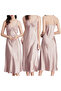 Nightgown Women Satin Spaghetti Strap Maxi CQ311 - 4