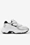 Women's White Gray Comfortable Fit High Sole Lace-Up Sneakers - 3