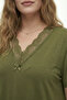 Bamboo Fabric Lace Collar Detailed Oversized Flared Dress - 4