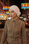 Elegant Ready-To-Wear Turban, Ecru, Ht-92