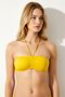 63541 Yellow Strapless Bikini Top