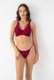 Low-Cut Stone Lace Bra Set