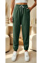 Women's Green Jogger Elastic Leg Sweatpants