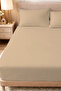 Elastic Fitted Sheet 100% Cotton Oeko-Tex ®   Certified (Made from Duvet Cover Fabric) 57 Tel Bej - 2