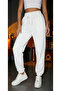 Women's Gray Jogger Elastic Leg Sweatpants - 6