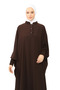 ملاءة سرير لحفلات الزفاف من Sultanbaş، مقبض عباية Cilbab Khimar، ياقة مطاطية، حجاب Ferace Medine Silk - 5