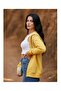 Women's Zippered Hooded Plain Cardigan - Minimalism and Quality Together - 6