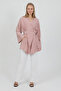 Natural Viscose Fabric Women's Kimono with Pockets and Belt 1168 – Collarless, Lightweight, Flowy, Summer Model - 4
