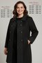 Knitwear Steel Knit Woolen Women's Large Size Long Cardigan Mother Black Cap Long Cardigan - 4