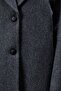 Rosalia Anthracite Regular Fit Double-Breasted Cashmere Coat - 8