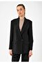 Double-Breasted Closure Oversize Blazer Jacket - 2