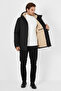 Men's Black Lined Outlet Hooded Windproof Thick Sports Coats & Coats & Parka - 3