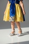 Girls' Cotton Princess Illustrated Little Comfortable Square Heel Evening Dress Shoes - 5