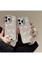 iPhone 11 Case 3D Patterned Silicone Cover with Mirrored Charm Butterfly Strap Pearl Design. - 4