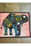 24X20 cm 3D Embossed Sequin Authentic Elephant Coat of Arms Sewing Applique Pink - 2
