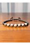 Havlit, Hematite Natural Stone Bracelet, Unisex Bracelet, Design Bracelet 6mm Adjustable with String - 2