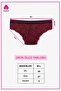 New Year's Themed Women's 3-Piece Striped Elastic Lace Panties - 5