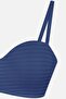 Women's Unpadded Transparent Striped Gathering Strapless Bra - 3
