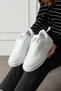 White Unisex Sneaker Jh177 Lace-Up Casual Sports Shoes