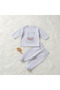 100% Cotton Teddy Bear Baby Set 2-Piece Baby Set 0-3 Months - 3