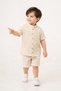 Stylish Shirt, Striped, Adjustable Waist, Short-Sleeved, Two-Piece Set for Children and Babies - Special Offer - 2