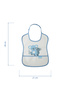 030 Blue Toddler Oilcloth Bib - 6