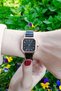 Square Vintage Minimal Women's Wristwatch Black&rose Gold - 7