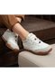 Women's Lace-Up Colorful Sole Detailed Sneaker Walking Shoes - 6