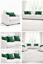 Velvet Textured Dark Green Color Throw Pillow Pillow Case 17-dark Green - 7