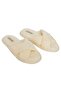 Women's Indoor Slippers Cross Patterned Velsoft Soft Non-Slip Sole - 2