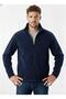 Navy Blue Unisex Fleece Full Zip 3 Pocket Outdoor Fleece Jacket - 3