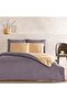 Riven Bias Single Duvet Cover Set Anthracite