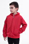 Hooded, Pocketed, Zippered, Fleece, Children's Sweat Coat Rb-650 - 3