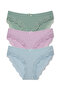 3-Piece Sur Lace Detailed Cotton Women's Panties