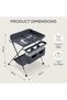 4 - in - 1 Diaper Changing Table Organizer - Charcoal Grey - 8