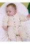 Knitwear Unisex V-Neck Cardigan Trousers Set Stone - 4