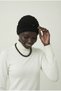 Pearl Embroidered Black Ready-To-Wear Turban Hijab Medical Cap Suitable for Medical Use
