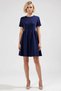 Women's Crew Neck Short Sleeve Plain Mini Skater Fit Dress Functional Durable 100% Cotton - 4