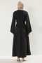 Women's Crew Neck Spanish Sleeve A-Line Fit Look Woven Maxi Dress Durable - 6