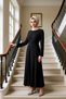 Women's Crew Neck Standard Sleeve Long Sleeve A-Line Fit Knitwear Dress Functional Quality - 3