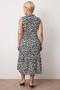 Women's Zero Sleeve V-Neck Geometric Pattern Midi Knitted Dress Plus Size Functional Quality - 6