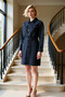 Women Shirt Collar Standard Sleeve Solid Pattern Plus Size Denim Dress Functional Durable Stylish - 3