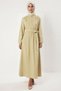 Women's Collar Standard Sleeve Skater Fit Plain Woven Dress Functional Durable Aesthetic - 5