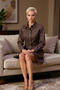 Women Shirt Collar Long Sleeve A-Line Fit Mini Dress Functional Durable Comfortable 100% Cotton - 4