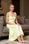 Women's Sweetheart Neckline Thin Straps Sleeveless Ruffled Maxi Dress Functional Durable Stylish 100% Cotton - 4