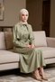 Women Shirt Collar Standard Sleeve Solid Pattern Maxi Dress Functional Durable Quality Modern - 4