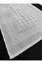 100% Cotton Checker Pattern Foot Towel (50X70 cm) Light Gray - 5