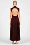 Women's Mock Neck Sleeveless Maxi Dress a Line Fit Knitted Sandy Fabric Stylish - 6
