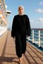 Women's Crew Neck Low Sleeve Long Sleeve Knitwear Dress Shift Mold Hair Braid Patterned Maxi Size